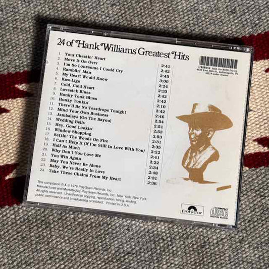 Hank Williams - 24 Greatest Hits - Used CD