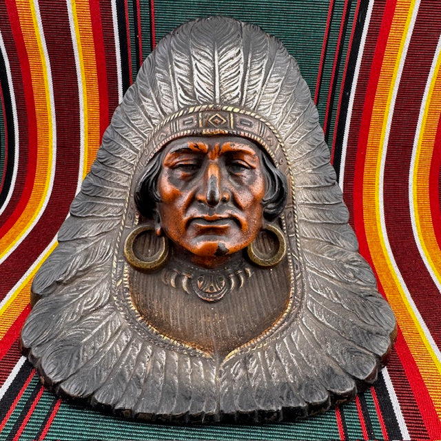 1920's American Indian Bookends from Judd Manufacturing