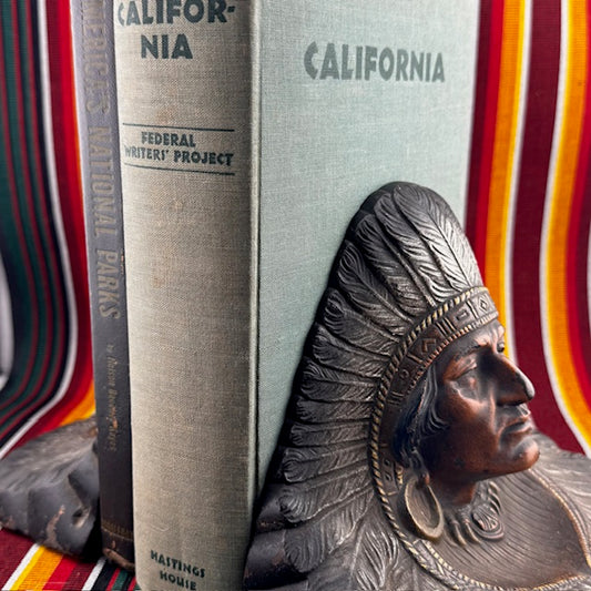 1920's American Indian Bookends from Judd Manufacturing