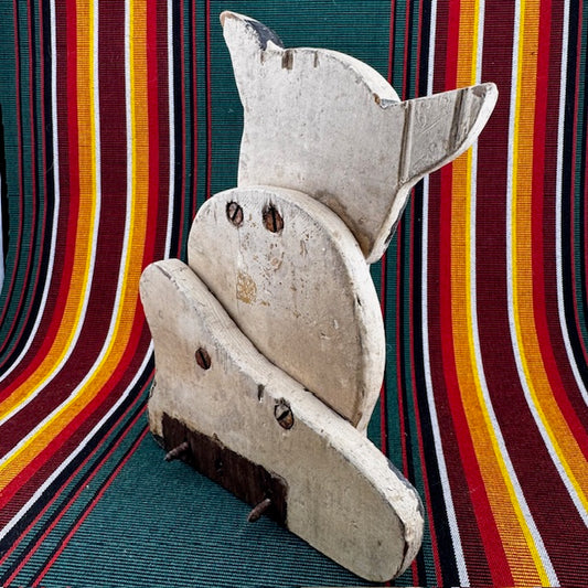 1930's Folk Art Petey Black and White Dog from Our Gang