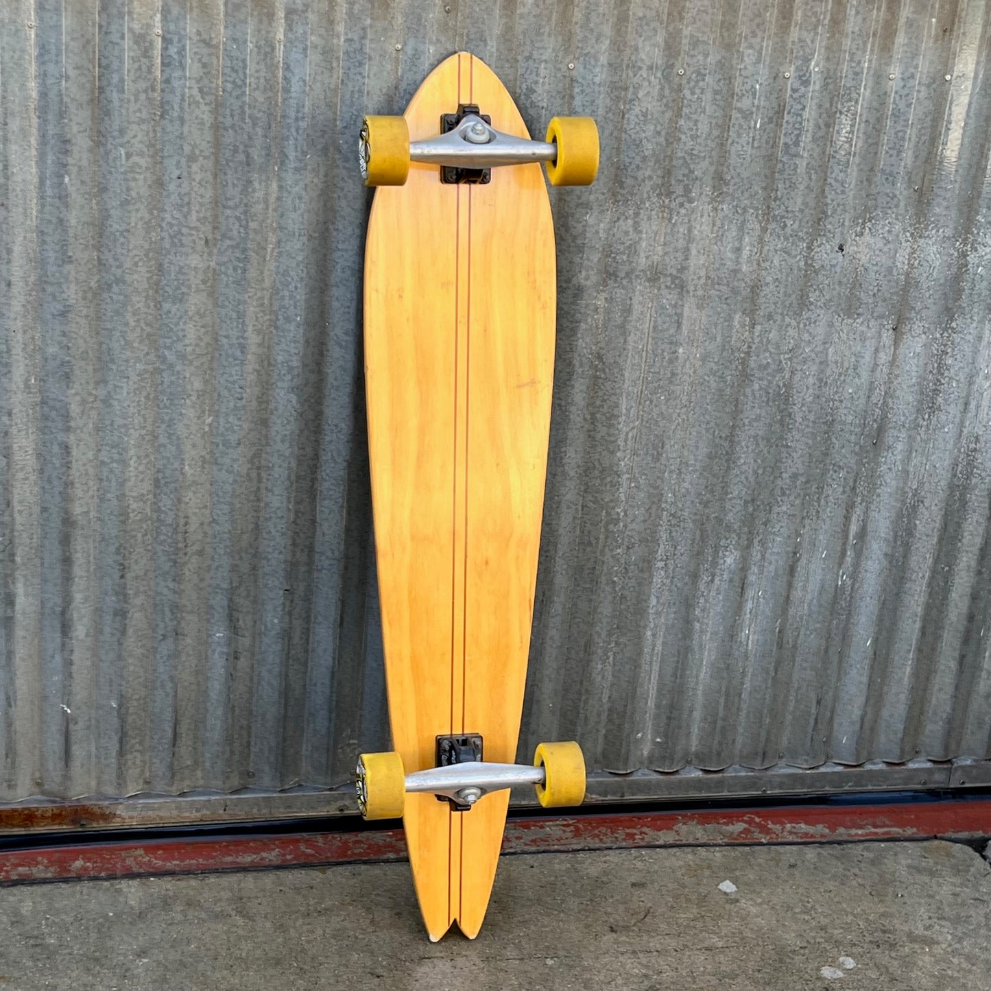 Skateboard - Modern Natural Wood Longboard - Surfboard Style - Studio Rental