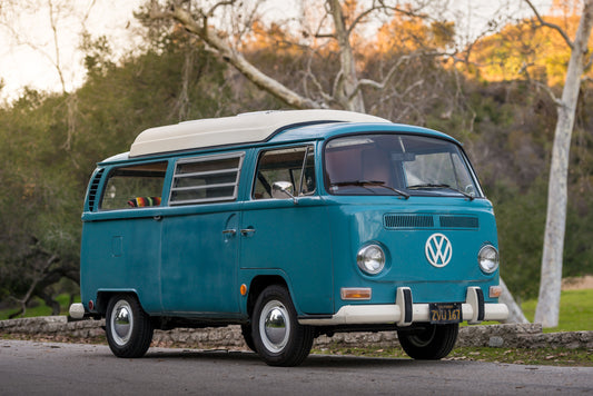 Classic VW Bus Camper Van - 1969 - Blue Beauty - Studio Rental - Picture Car