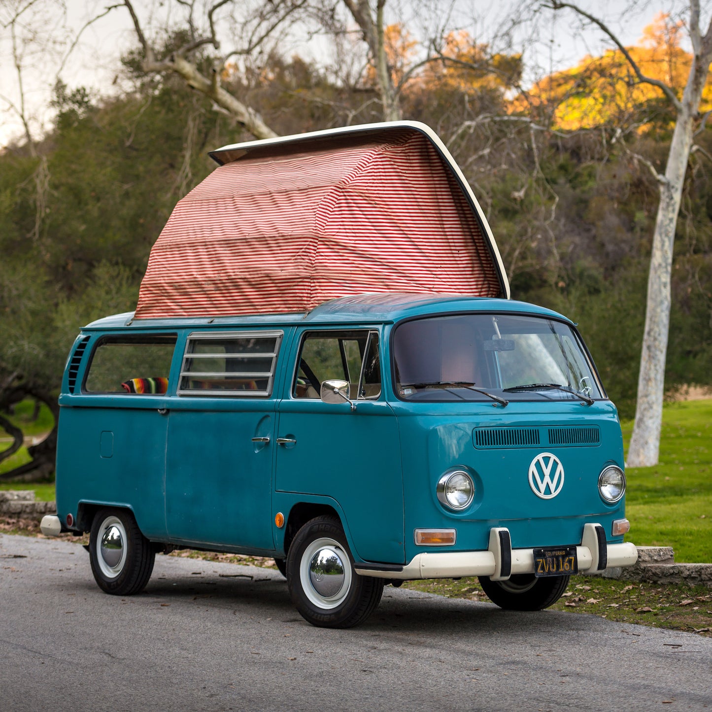 Classic VW Bus Camper Van - 1969 - Blue Beauty - Studio Rental - Picture Car