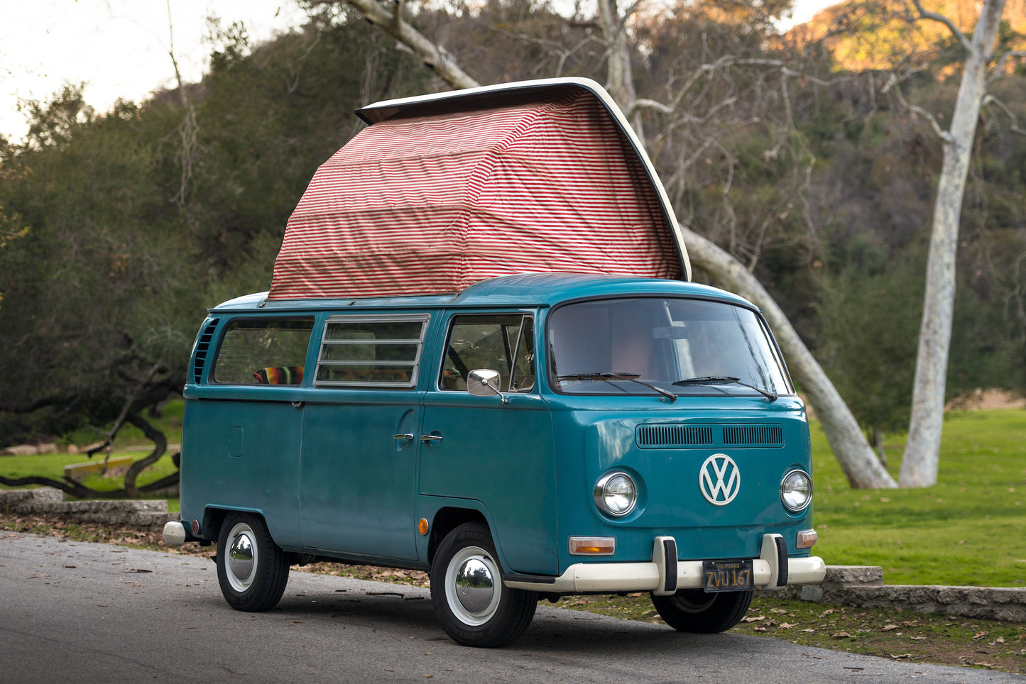 Classic VW Bus Camper Van - 1969 - Blue Beauty - Studio Rental - Picture Car