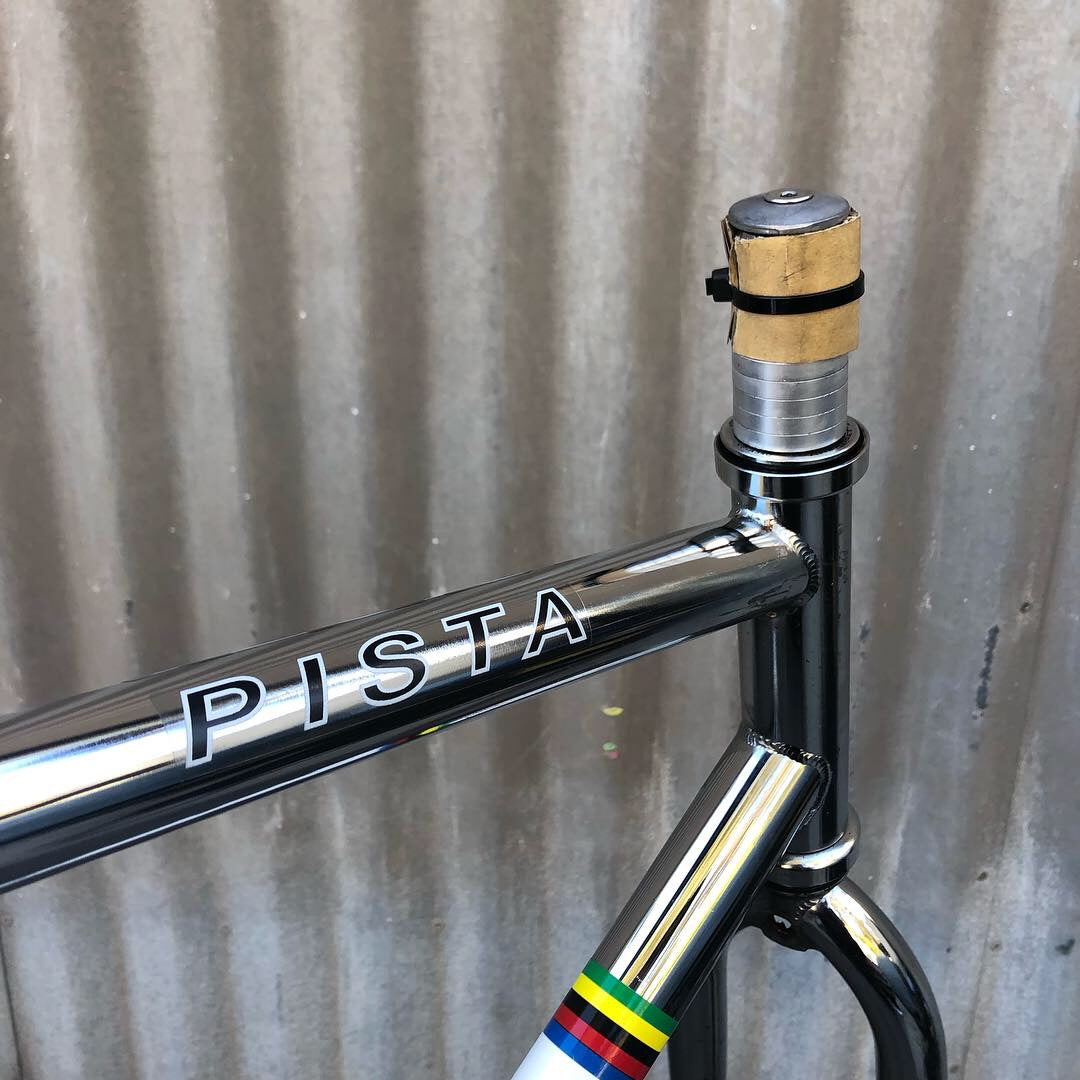 Bianchi Pista Frame and Fork - 2010 Chrome - Used