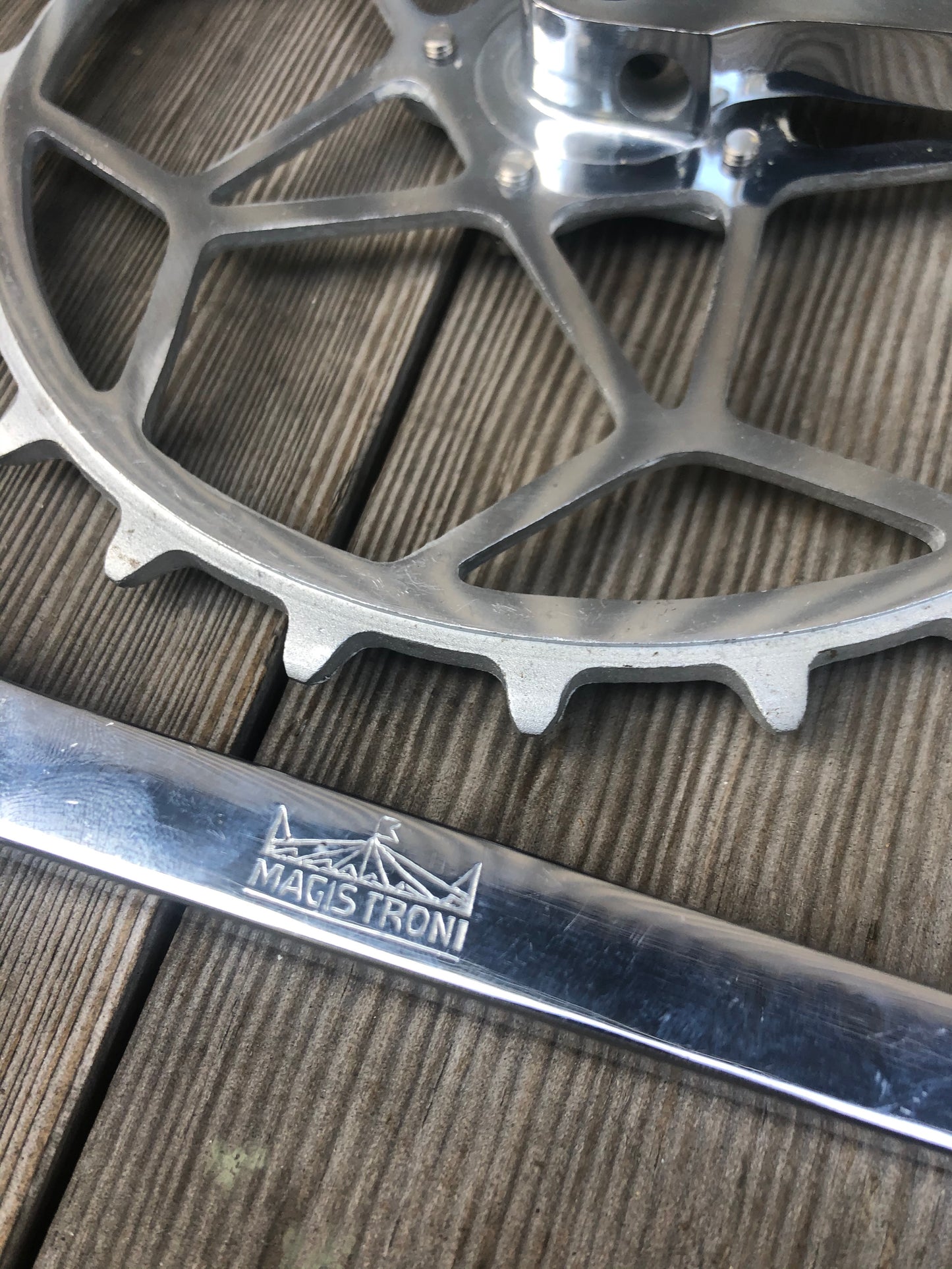Magistroni Inch Pitch Pista Cranks - 24t - Non Plated Chain Ring Bolts