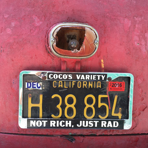 License Plate Frame - Not Rich, Just Rad