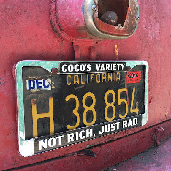 License Plate Frame - Not Rich, Just Rad