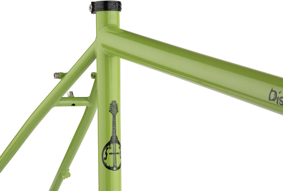 Surly Disc Trucker Frame and Fork - Multiple Sizes - Pea Lime Soup Green & Bituminous Gray- Brand New in Box
