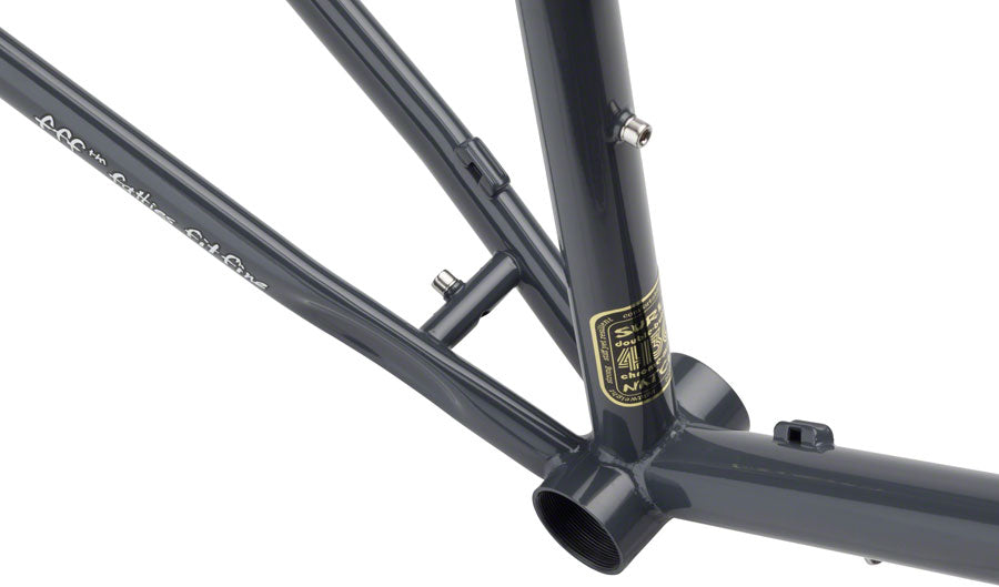 Surly Disc Trucker Frame and Fork - Multiple Sizes - Pea Lime Soup Green & Bituminous Gray- Brand New in Box