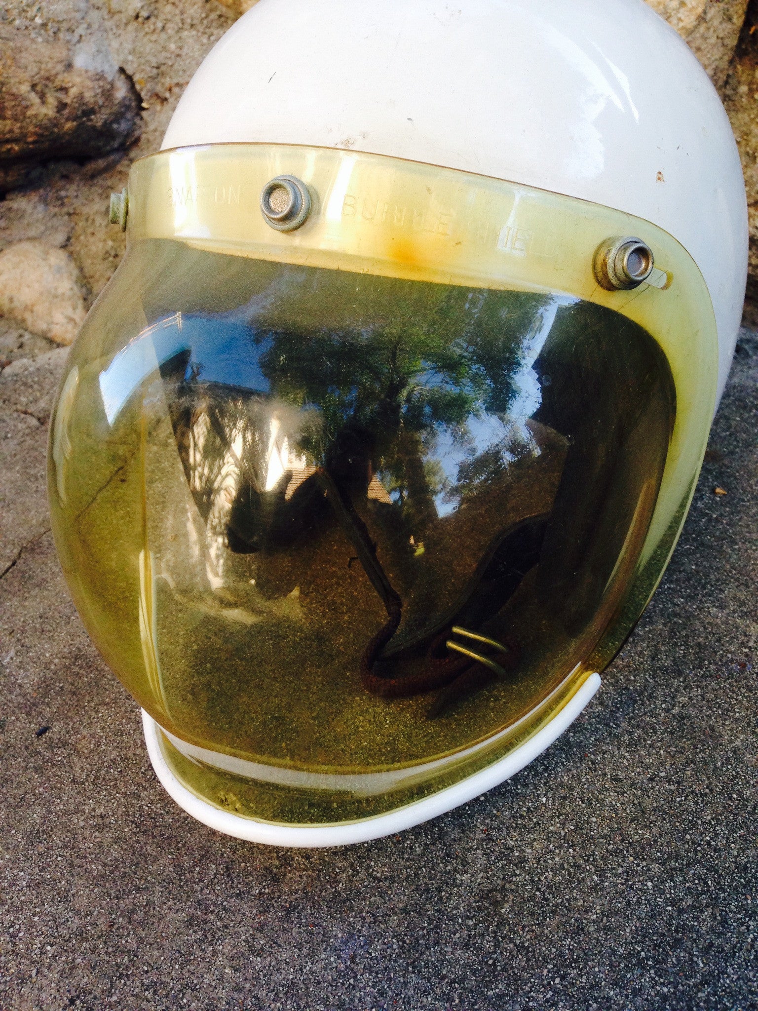 bubble face shield motorcycle helmet Helmet with Bubble Visor – Coco's Variety