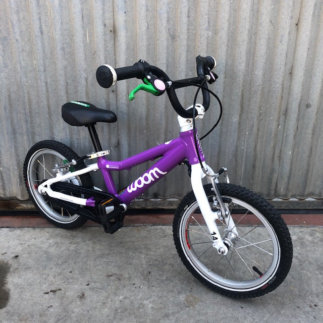 kinderfahrrad woom 2 gebraucht Used Purple woom 2 Kid's Bike – Coco's Variety