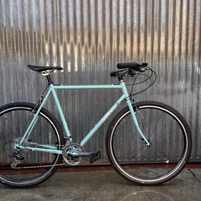 Robin's Egg Blue Surly Crosscheck Used Bicycle with Jones Loop Bar