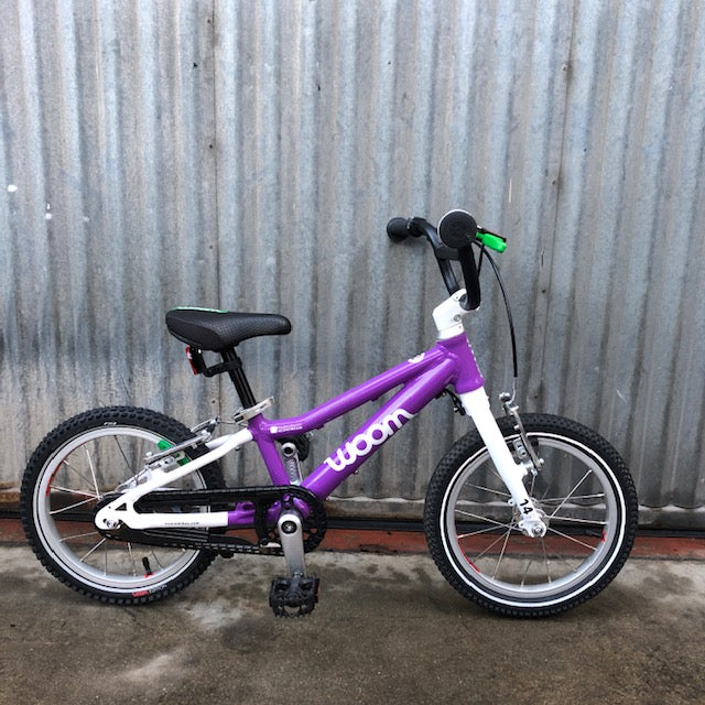 Woom 2 - 14" wheels for 3-5 year olds - Purple - Used