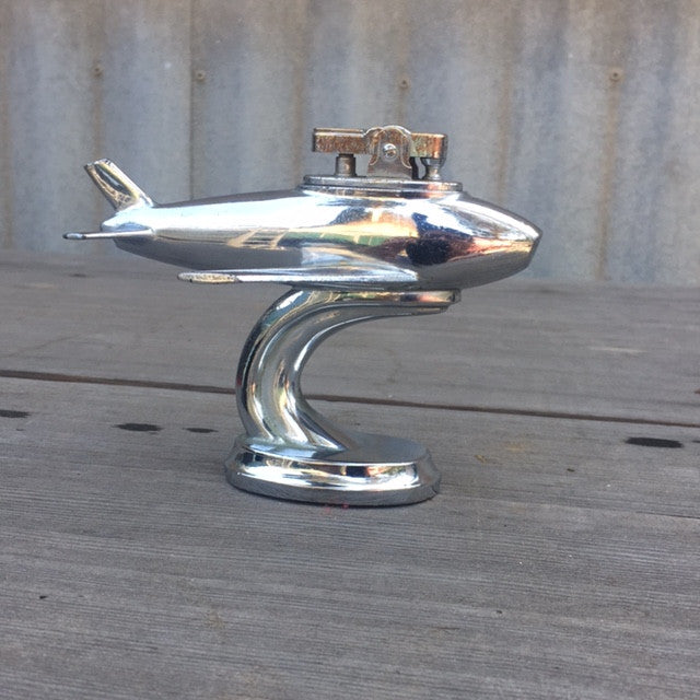 Top Records Promo Jet Plane Table Lighter from 1950's
