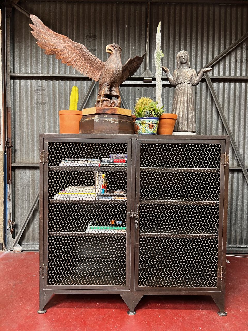 Industrial Metal Cabinet from Obsolete Culver City