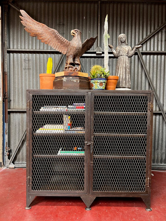 Industrial Metal Cabinet from Obsolete Culver City