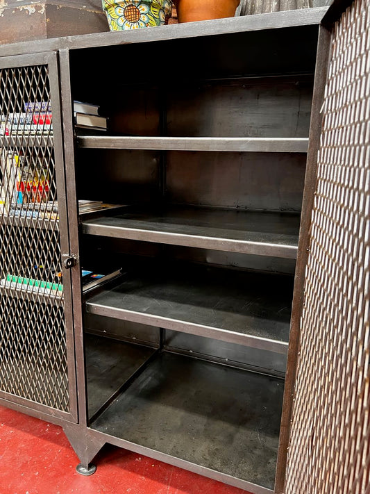 Industrial Metal Cabinet from Obsolete Culver City