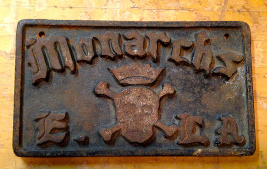 Monarch's Car Club Plaque