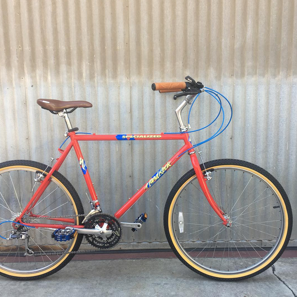 Specialized Hard Rock 80 s MTB Classic with New Raised Stem and Swept Back Bar in the Burrito Slayer Tradition