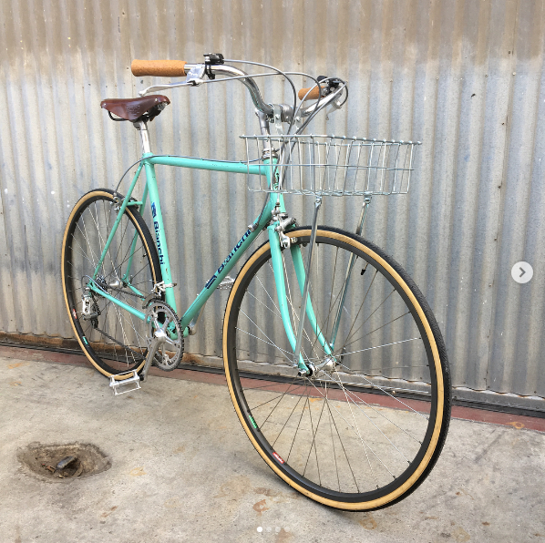 Bianchi Italian Steel Snappy Road Bike City Bike for Upright Street Cruising