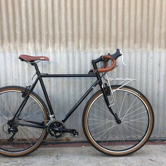 Used Surly Cross Check Bar End Shifter Touring Bike with Front Surly Rack