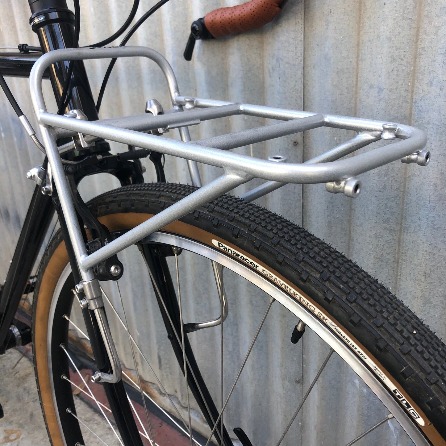 Used Surly Cross Check Bar End Shifter Touring Bike with Front Surly Rack