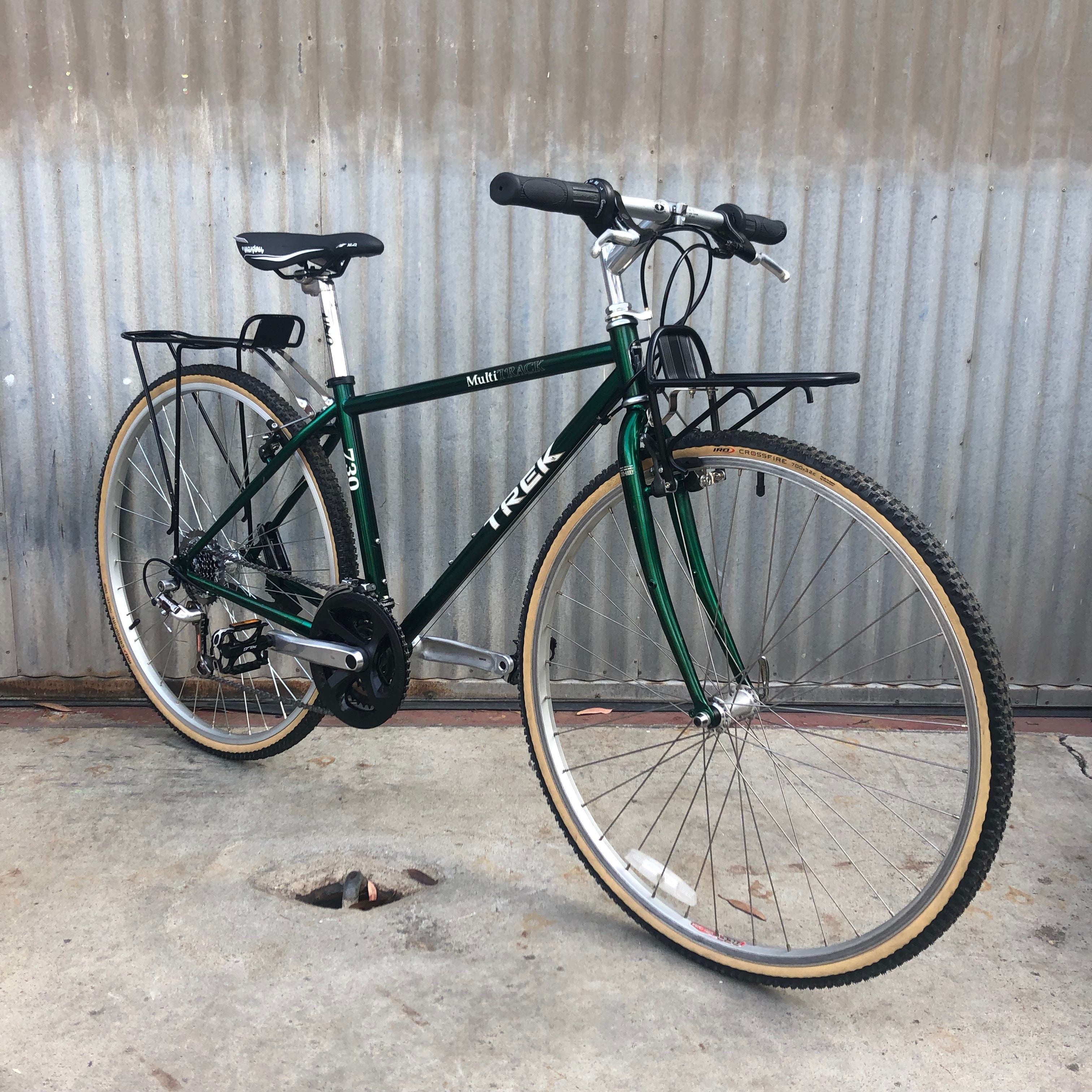 trek urban commuter bike Trek City Bike with Light(est) Touring Racks – Coco's Variety