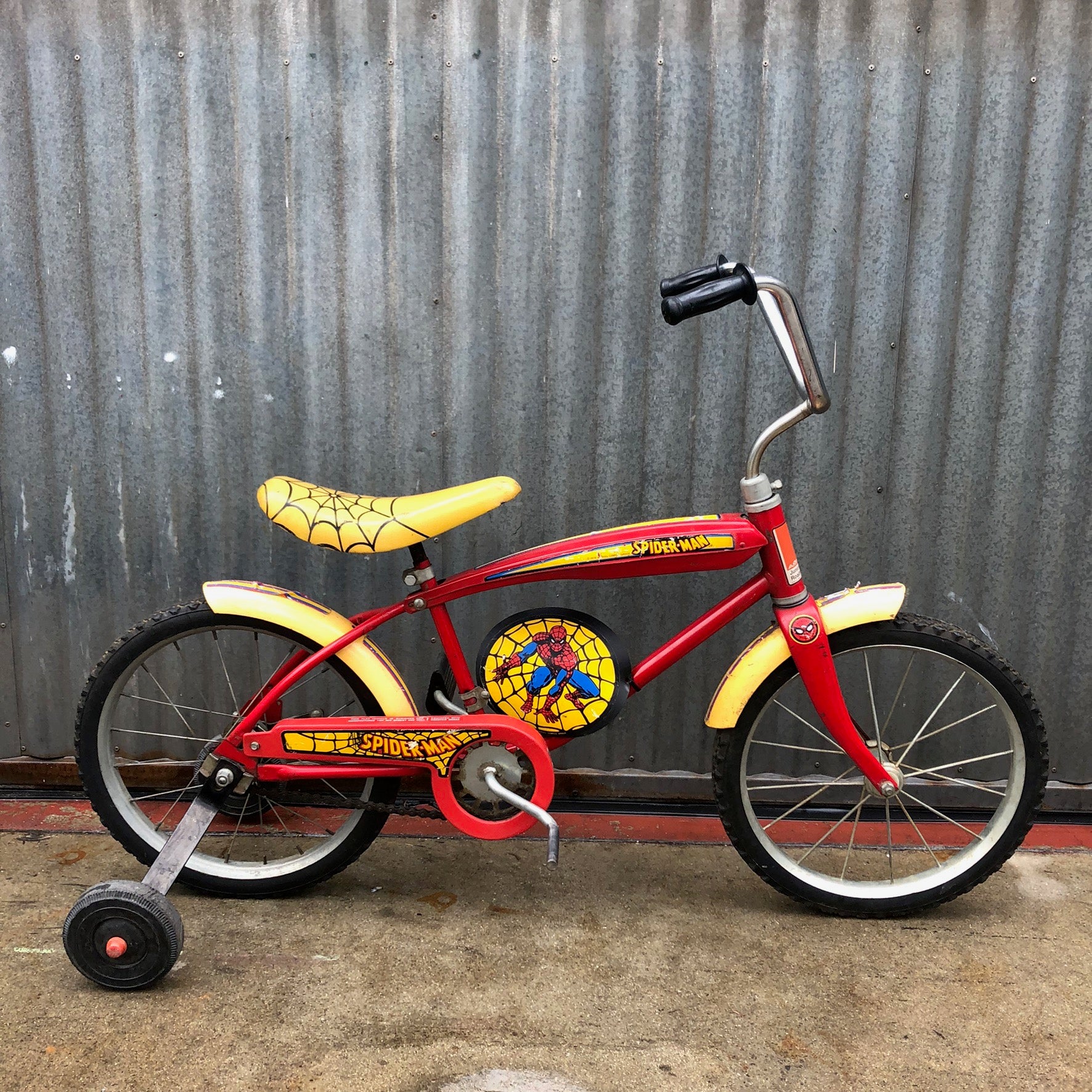 Vintage 1978 SpiderMan Bicycle AsIs Project Coco's Variety