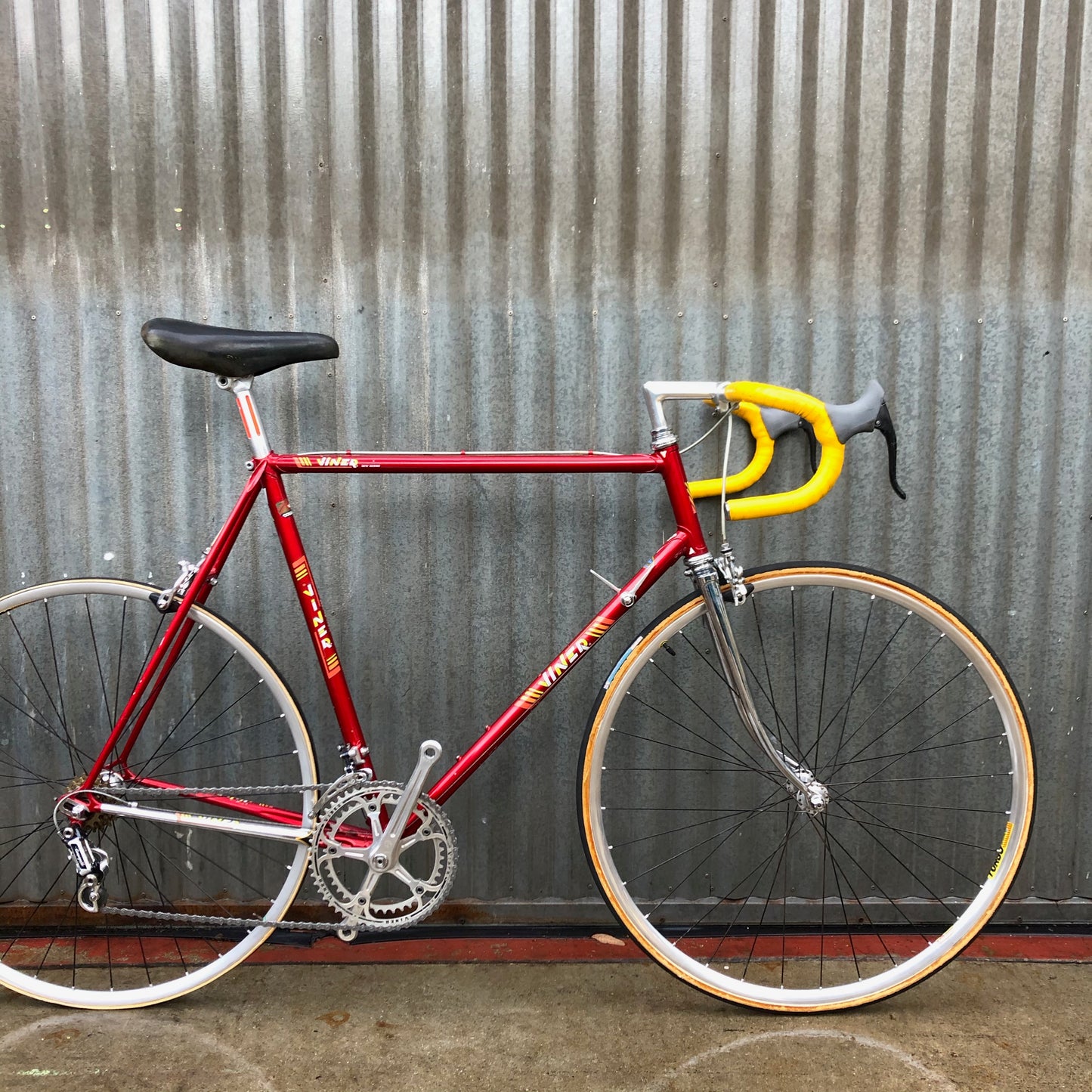 Vintage Italian Viner Race Bike with Pantographed Campagnolo Super Record - Vintage