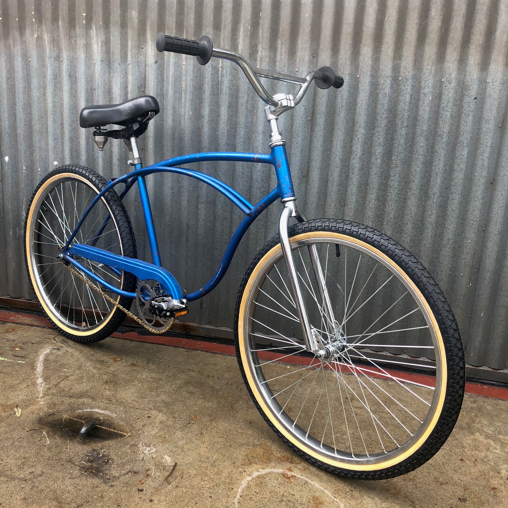 Vintage Schwinn Cruiser Built in the Strandie BMX Style