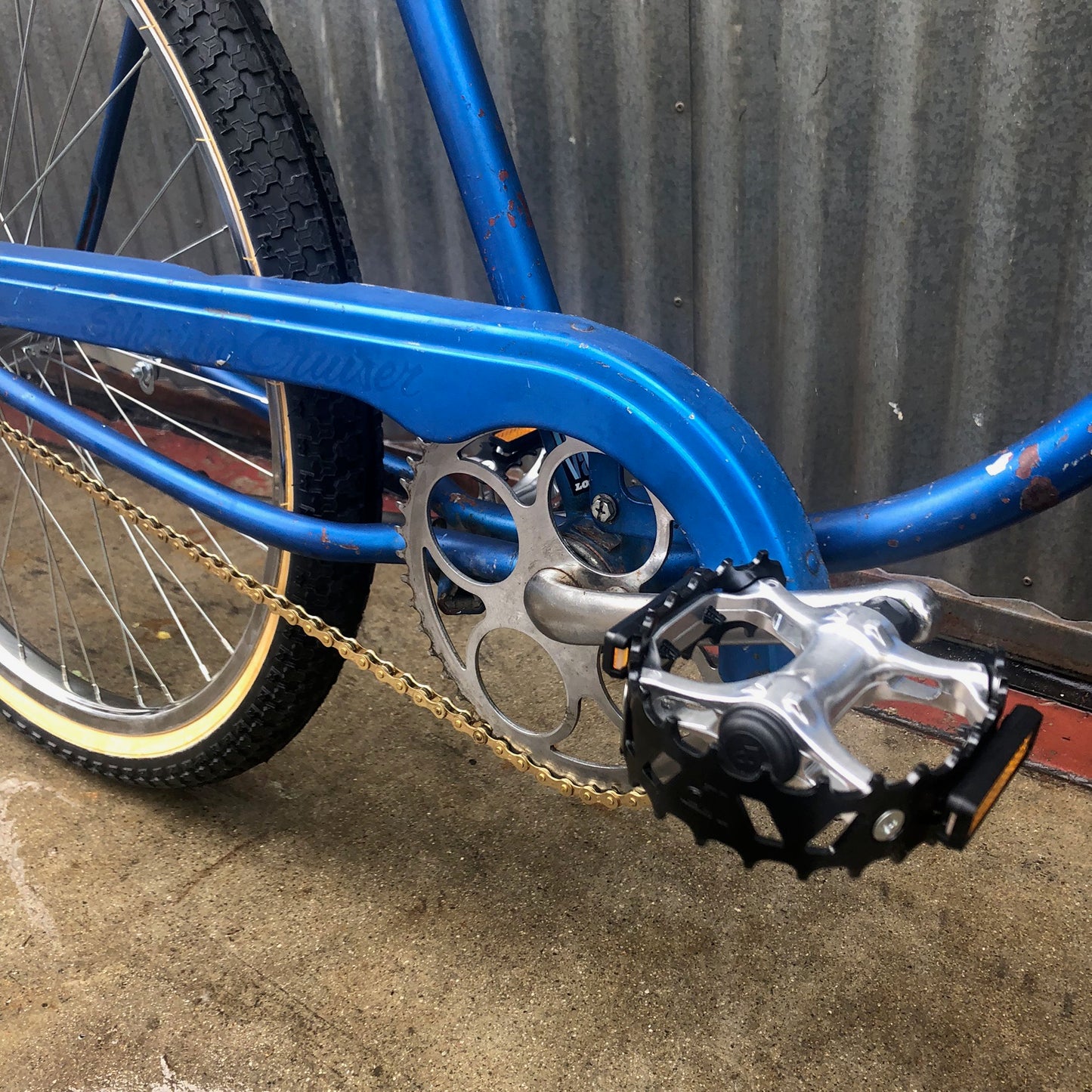 Vintage Schwinn Cruiser Built in the Strandie / BMX Style