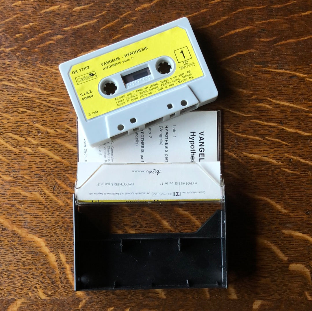 Hypothesis - Vangelis - Oxford - Cassette Tape