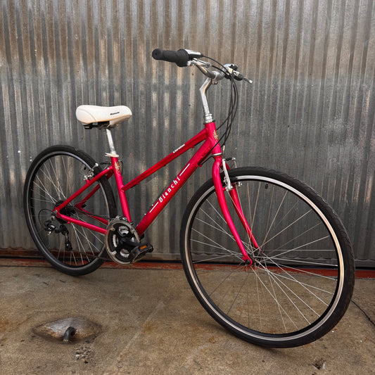 Used Bianchi Cortina Stepthrough in Fuschia Pink