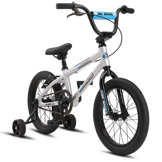 SE Bronco 16" Bmx Style Kid's Bike with Training Wheels