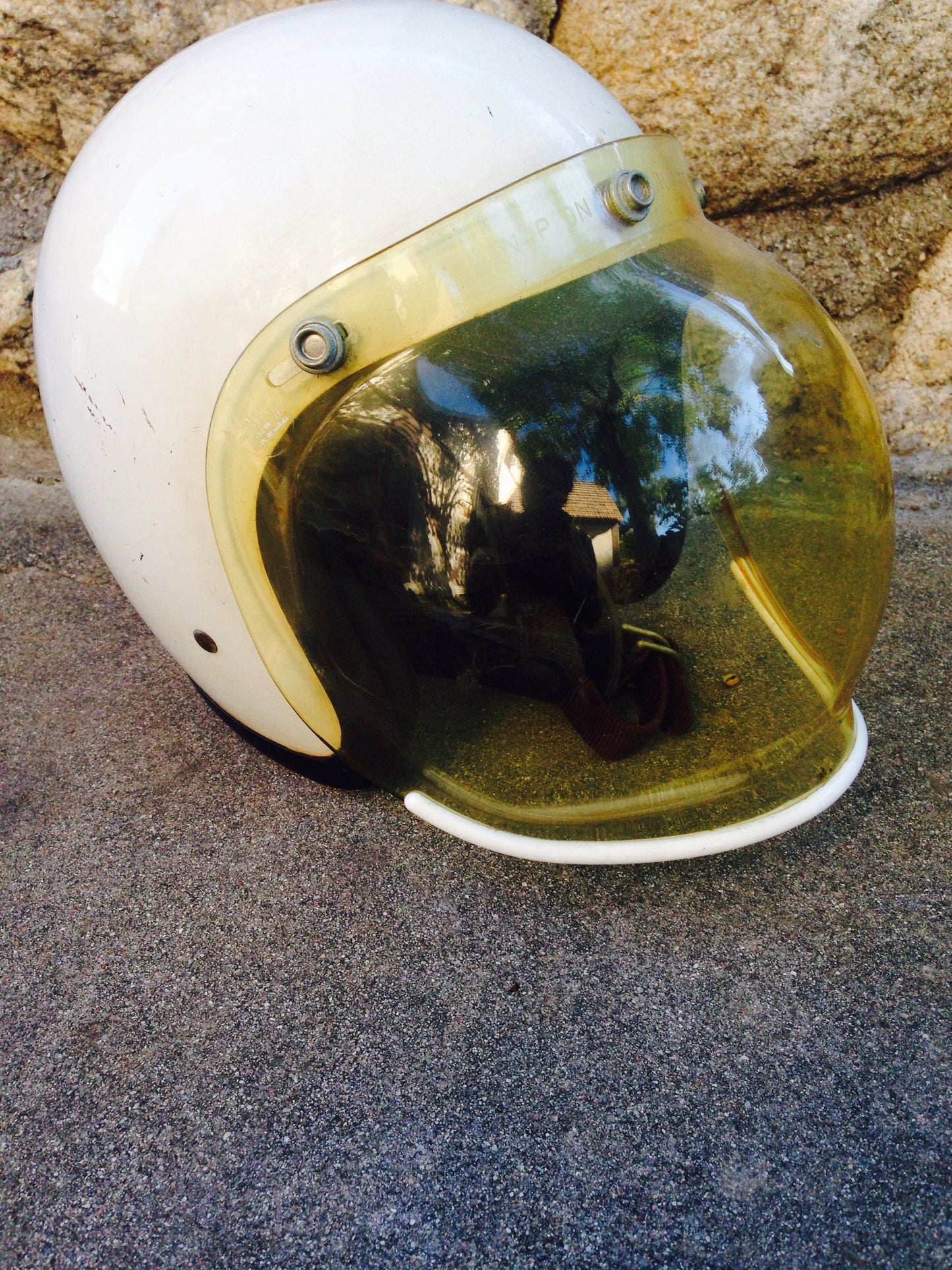 Helmet with Bubble Visor