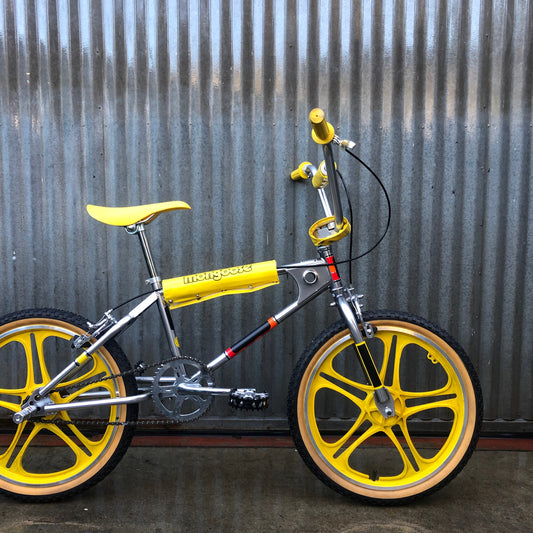 BMX Mongoose in Chrome, Yellow and Black - Studio Rental
