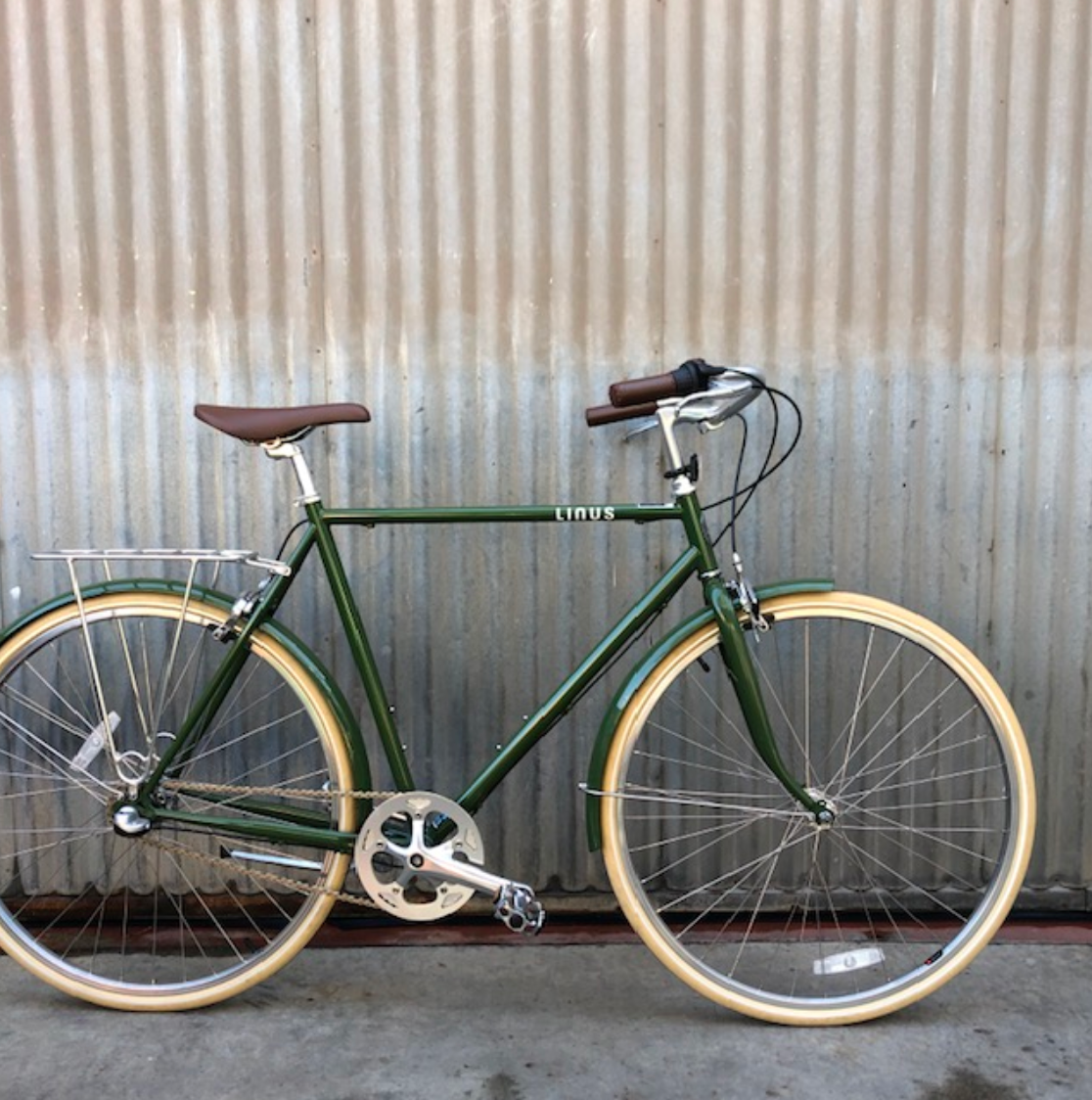 Gentlemen's Linus City Bike - Olive Roadster Sport - Studio Rental