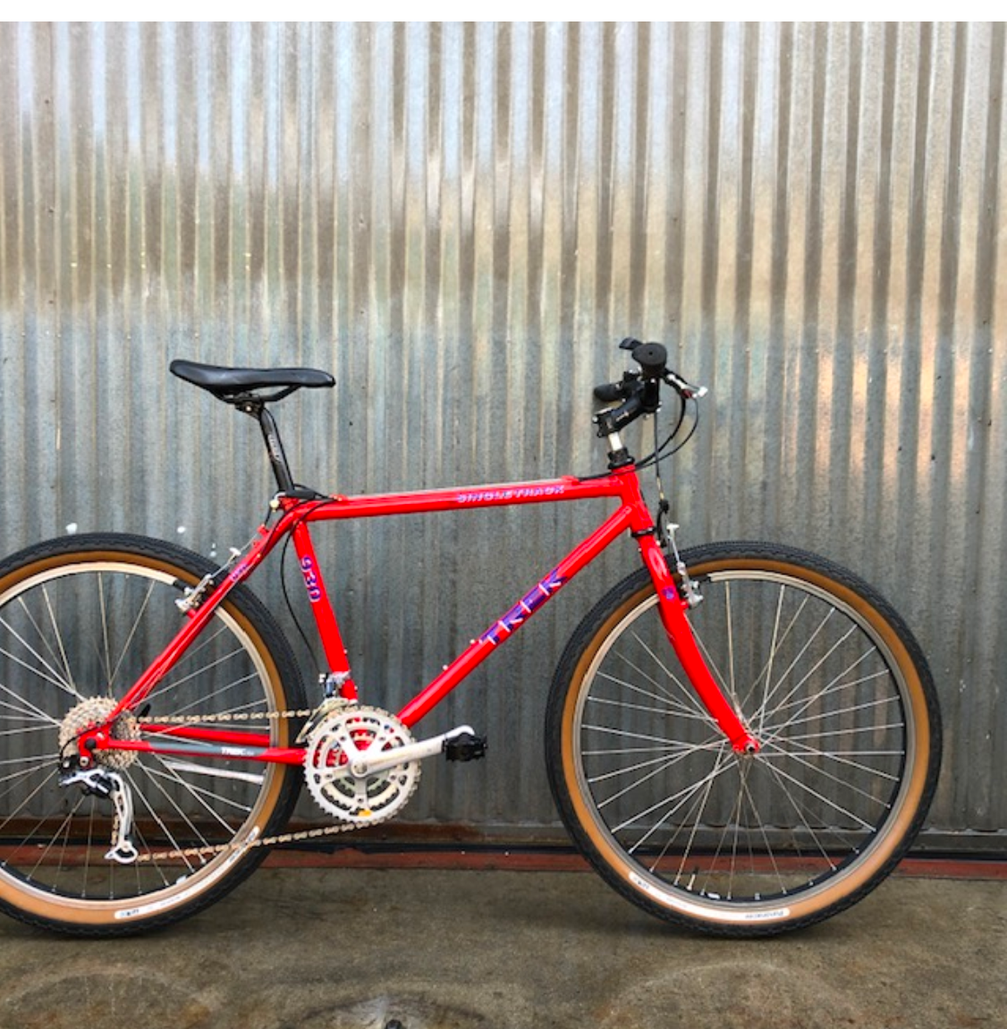 trek 930 bicycle Singletrack Vintage 90's All Terrain Bike, Black & Yellow, 41 – Cycle & Coffee 1996 Trek 930, 21” in
