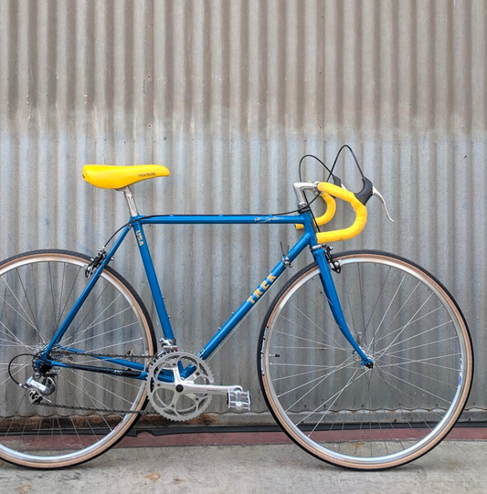 Trek 410 - Classic USA Made Road Bike - Vintage Beauty with Nearly Perfect Yellow Turbo Saddle