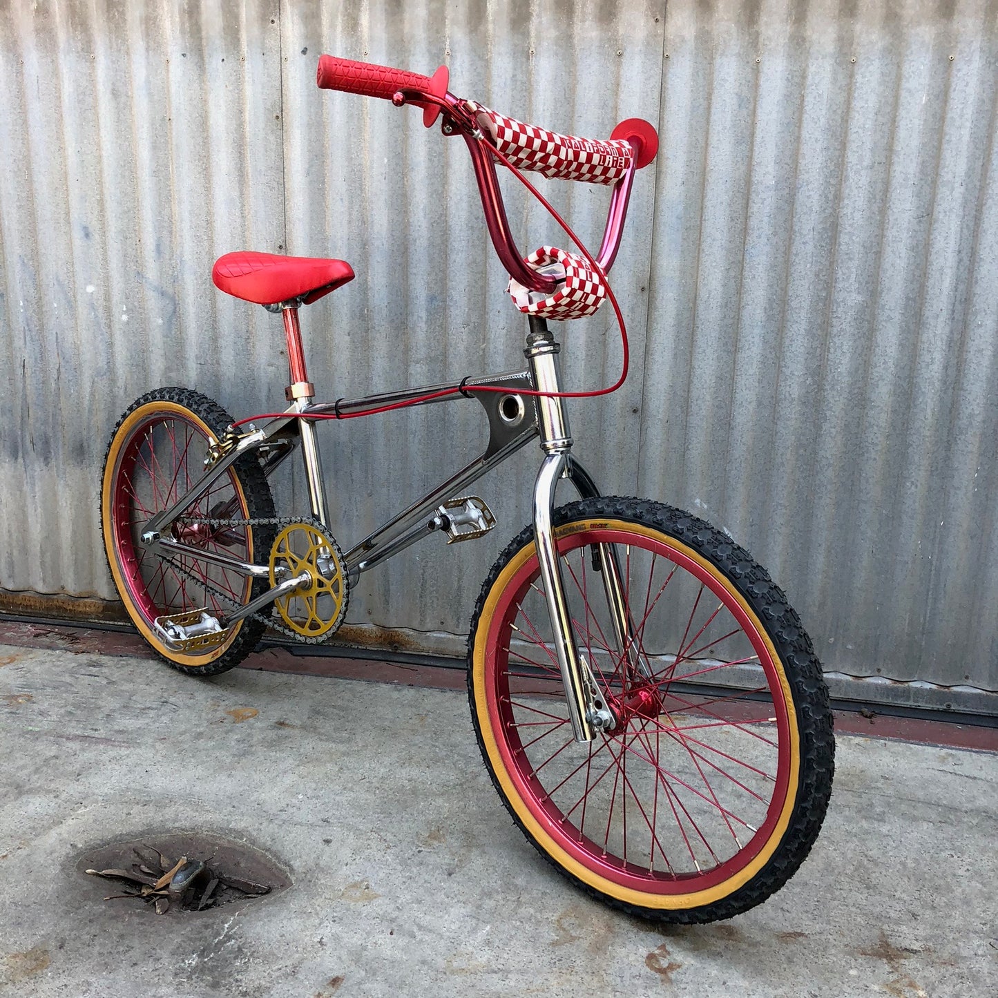 Kid's BMX - Classic Vintage Red and Chrome Mongoose - Studio Rental