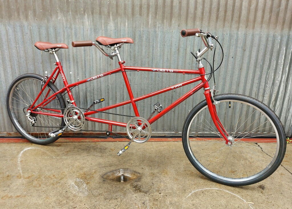 Tandem - Red Rental Prop Bicycle Built for Two